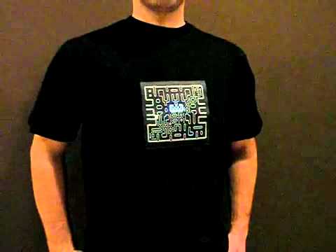Video preview: Light-emitting T-shirts — example 1